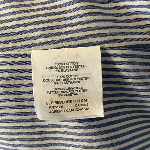 J Crew Regents Chambray Ruffle Edge Blazer - Picture 10 of 10